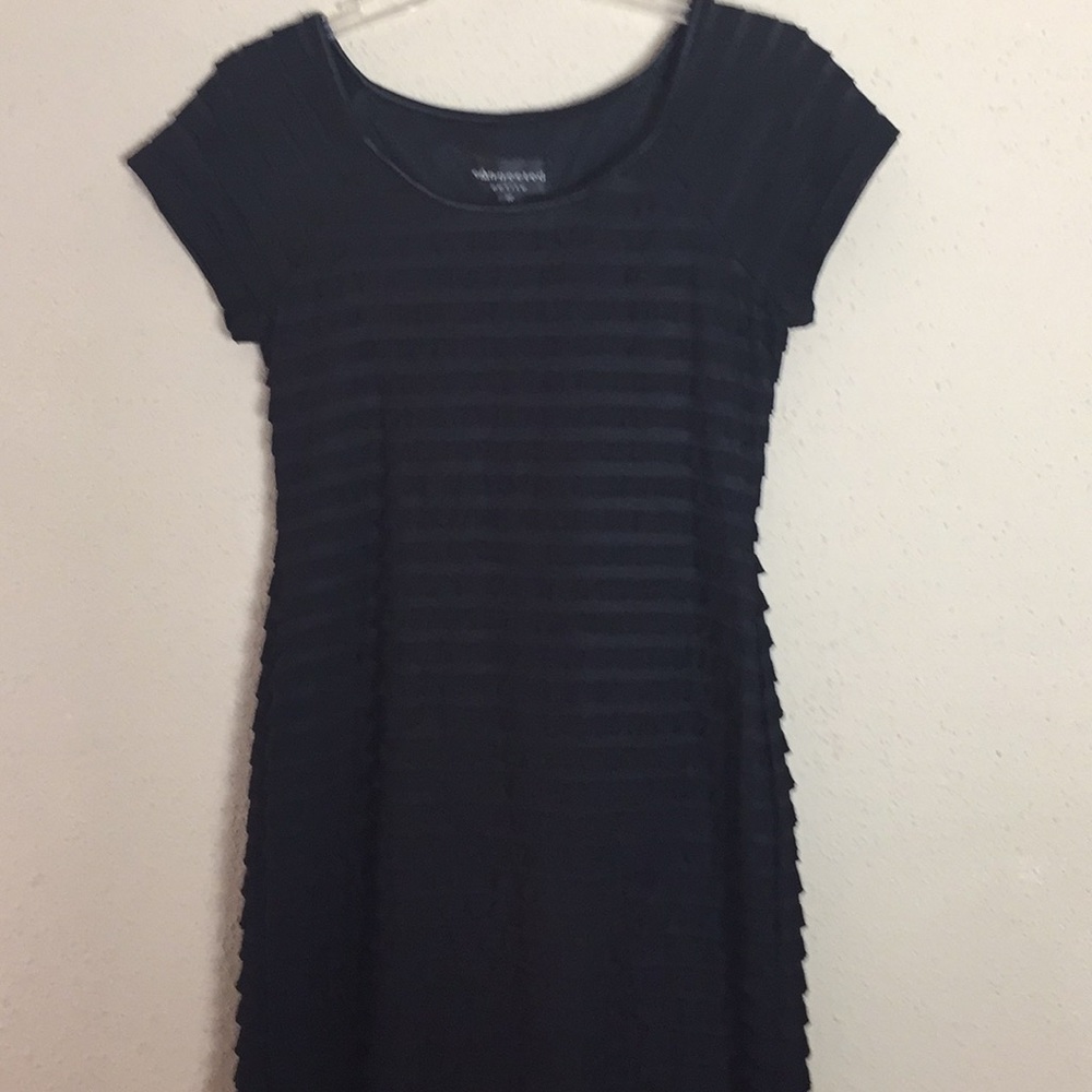 Connected Petite Lined Ruffled Tunic/Dress